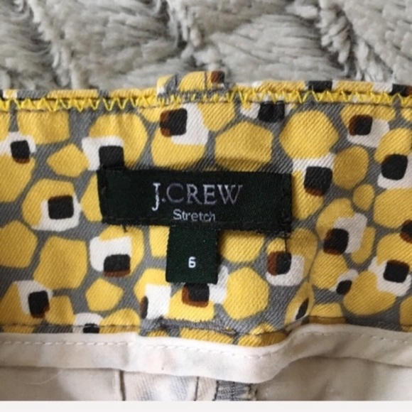 J. Crew Yellow patterned chino shorts 6 - Picture 3 of 6